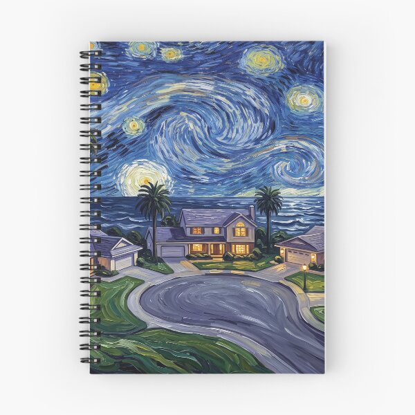 Item preview, Knots Landing Starry Night Television Landscape designed and sold by Bad-Decisions-Designs.