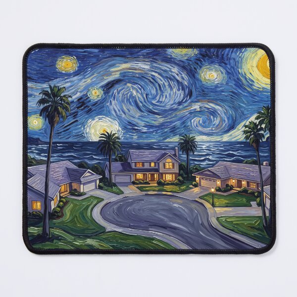 Item preview, Knots Landing Starry Night Television Landscape designed and sold by Bad-Decisions-Designs.