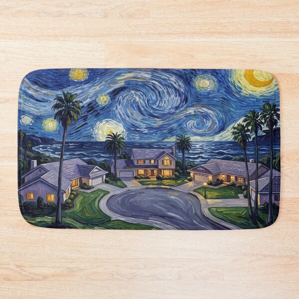 Item preview, Knots Landing Starry Night Television Landscape designed and sold by Bad-Decisions-Designs.