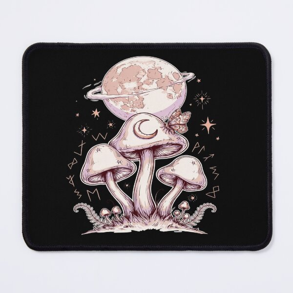 Item preview, Mystical Mushrooms Moon – Whimsical Gothic Celestial Design designed and sold by Midnight Veil Designs.
