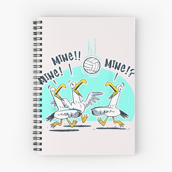 Item preview, Mine! Mine! Mine!? Seagull Volleyball Player Funny Beach Meme designed and sold by CharlieConon.