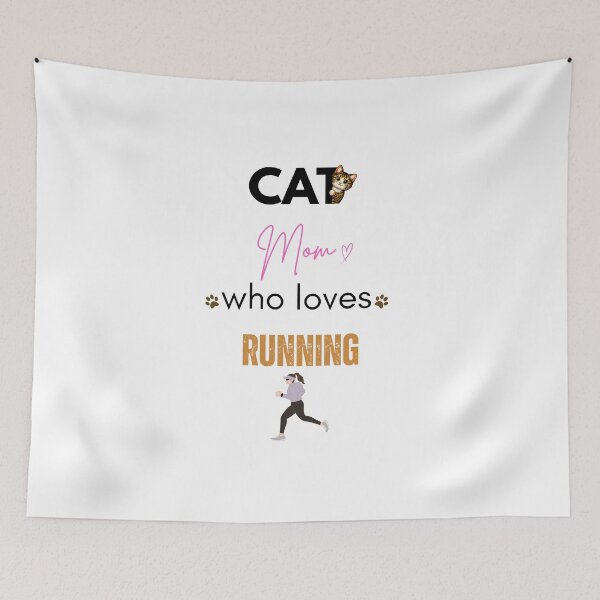 Item preview, Cat Mom Who Loves Running designed and sold by PawFitt.