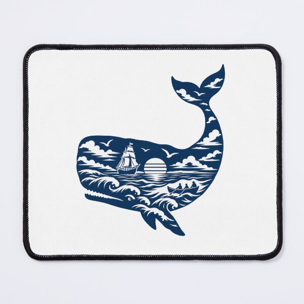 Item preview, Moby Dick: Blue Whale Carries a Sunset Chase designed and sold by Fenay Designs.