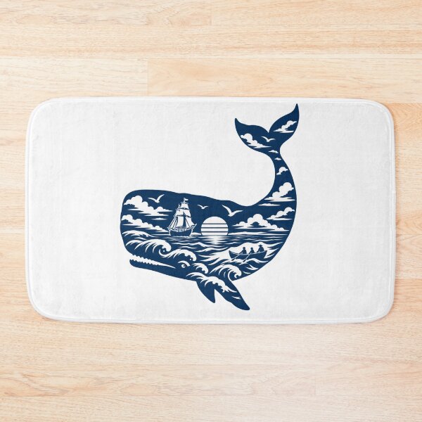 Item preview, Moby Dick: Blue Whale Carries a Sunset Chase designed and sold by Fenay Designs.