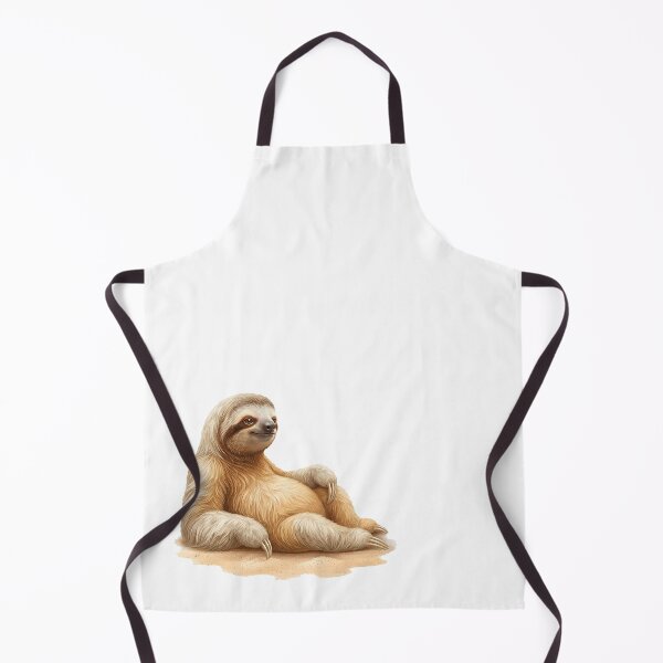 Item preview, Beach Sloth Lounging on Sand – Happy Summer Relaxation Illustration designed and sold by Quiet Joy Studio.
