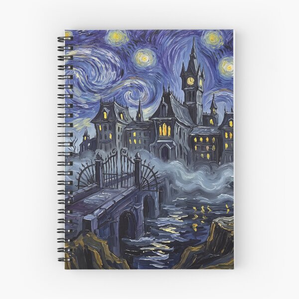 Item preview, Arkham Asylum Starry Night Comic Landscape designed and sold by Bad-Decisions-Designs.