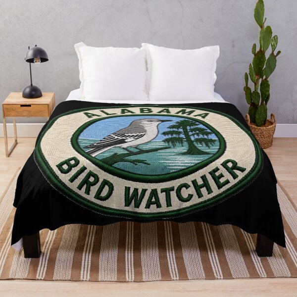 Item preview, Alabama Bird Watcher – Northern Mockingbird Patch designed and sold by The-Drip-Studio.