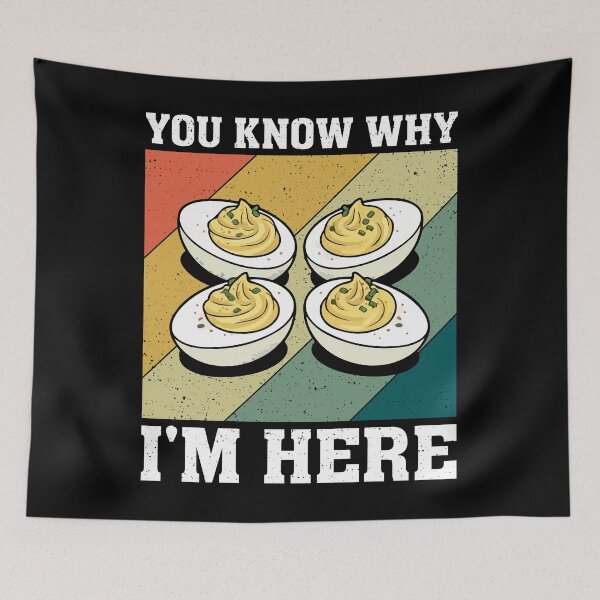 Item preview, You Know Why I'm Here Deviled Egg Thanksgiving designed and sold by ShirTomDesigns.