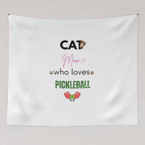 Item preview, Cat Mom Who Loves Pickleball designed and sold by PawFitt.