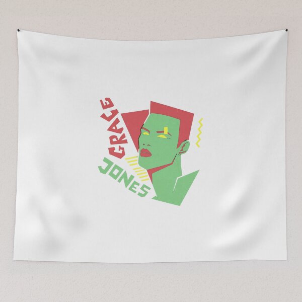 Item preview, Grace Jones Retro 80s Geometric Art designed and sold by SparklesCo.