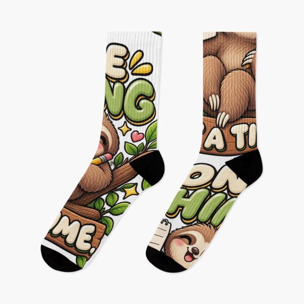 Item preview, One Thing at a Time. – Cute Happy Sloth Cartoon Design designed and sold by Kiinaaa.
