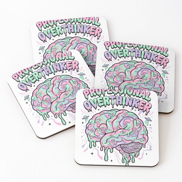 Item preview, Professional Overthinker Trippy Pastel Brain designed and sold by DripCultureLab.