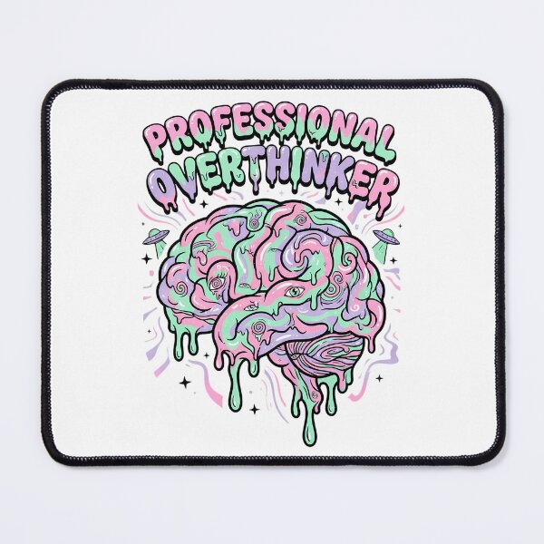 Item preview, Professional Overthinker Trippy Pastel Brain designed and sold by DripCultureLab.