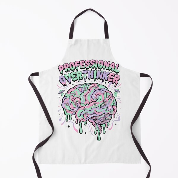 Item preview, Professional Overthinker Trippy Pastel Brain designed and sold by DripCultureLab.