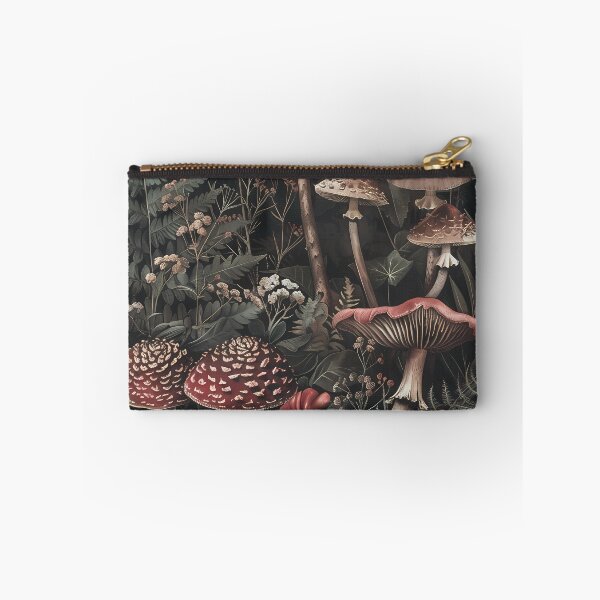 Item preview, Vintage Woodland Mushrooms & Ferns – Dark Academia Botanical designed and sold by Artdavesalzburg.