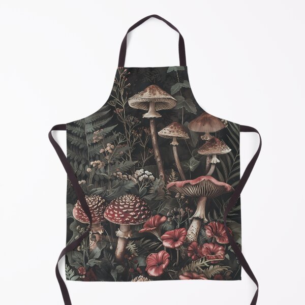 Item preview, Vintage Woodland Mushrooms & Ferns – Dark Academia Botanical designed and sold by Artdavesalzburg.