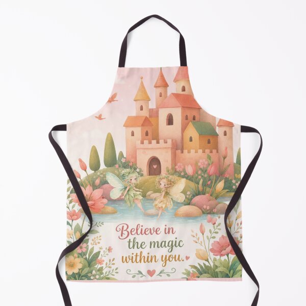Item preview, Believe in the Magic Fairy Castle Fantasy Art designed and sold by itxelaraStudio.