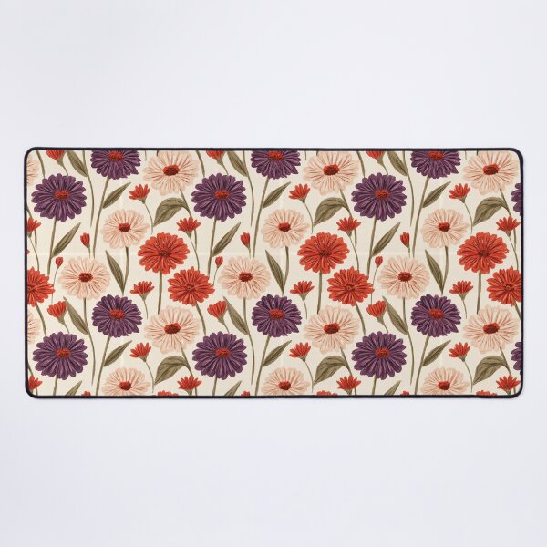 Item preview, Blooming Zinnia Flower - Tropical Flower Pattern - Gifts For Couples designed and sold by RoyalStarsPatts.