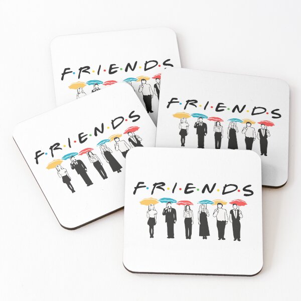 Artikelvorschau, Silhouette der Regenschirmgruppe „Freunde“ entworfen und verkauft von ARACREATIVECO.