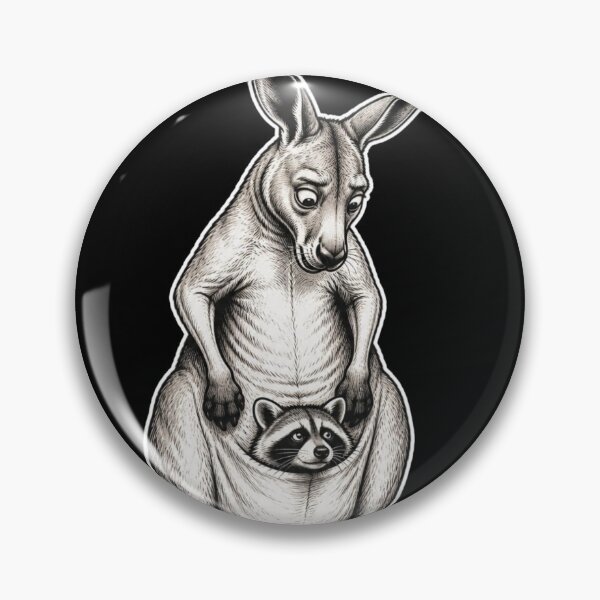 Item preview, Motherhood Is Universal - Funny Kangaroo & Raccoon Motherhood Humor designed and sold by tellia-kallisto.