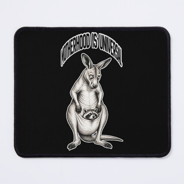 Item preview, Motherhood Is Universal - Funny Kangaroo & Raccoon Motherhood Humor designed and sold by tellia-kallisto.
