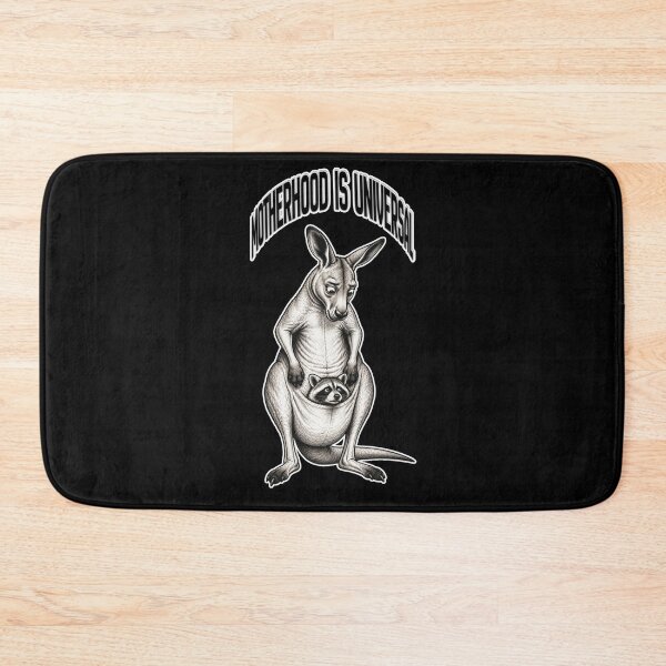 Item preview, Motherhood Is Universal - Funny Kangaroo & Raccoon Motherhood Humor designed and sold by tellia-kallisto.