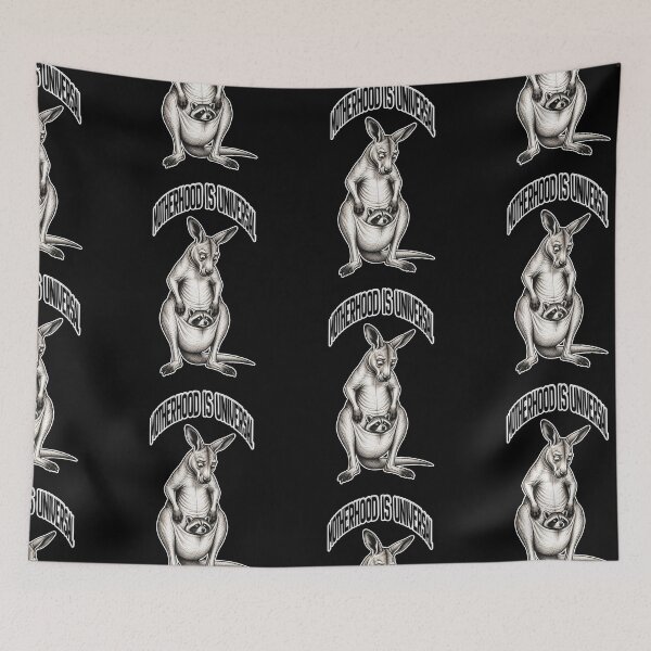 Item preview, Motherhood Is Universal - Funny Kangaroo & Raccoon Motherhood Humor designed and sold by tellia-kallisto.