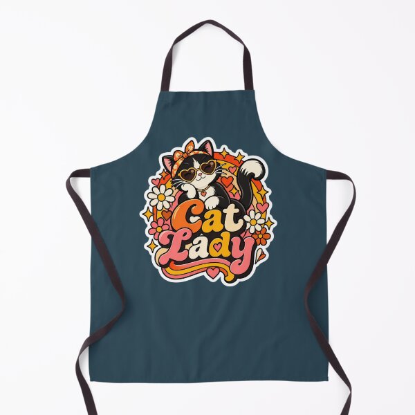 Item preview, Retro Cat Lady 70s Aesthetic designed and sold by Stickers Hub HUB.