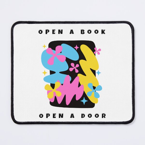 Item preview, Open A Book Open A Door Retro Groovy Reading Quote designed and sold by Simon-art-land.