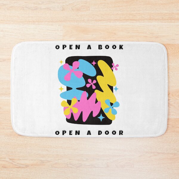 Item preview, Open A Book Open A Door Retro Groovy Reading Quote designed and sold by Simon-art-land.