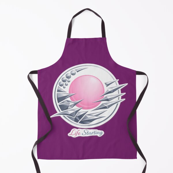 Item preview, Life starting symbol pink round and metallic blue edges running towards it designed and sold by wallartofmio.