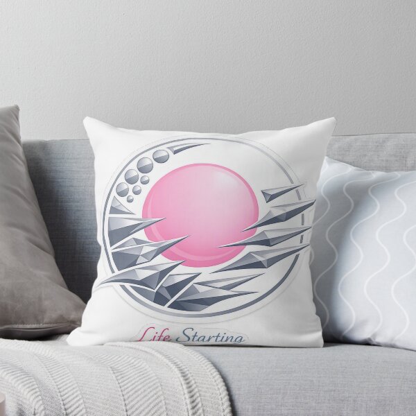 Item preview, Life starting symbol pink round  and metallic blue edges running towards it  designed and sold by wallartofmio.