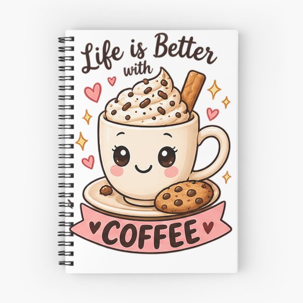 Item preview, Life Is Better With Coffee | Cute Kawaii Coffee & Cookie Lover designed and sold by Sara-Ai.