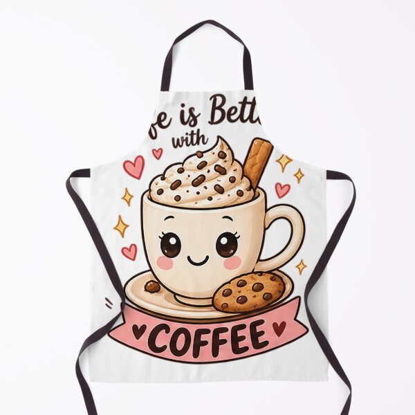 Item preview, Life Is Better With Coffee | Cute Kawaii Coffee & Cookie Lover designed and sold by Sara-Ai.