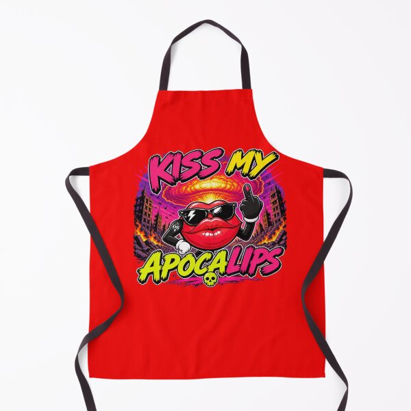 Item preview, Kiss My Apocalips | Funny Post-Apocalyptic Cartoon Lips designed and sold by KissMy6 Industries.