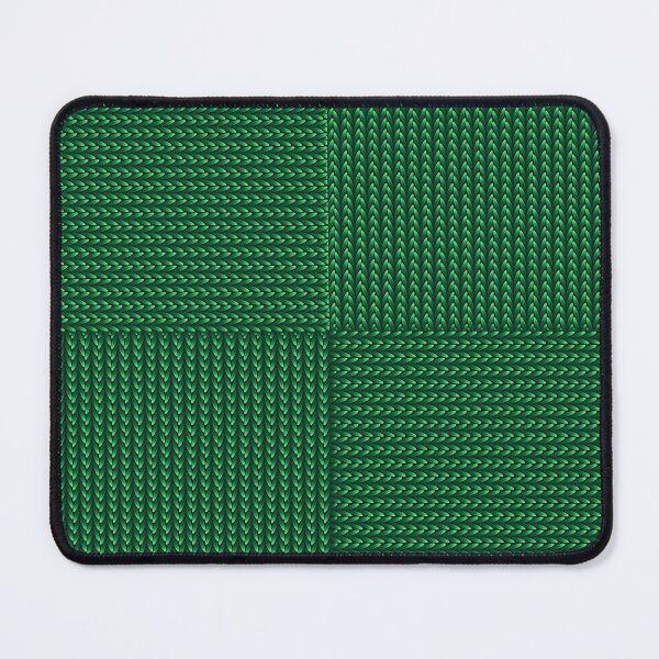 Item preview, Green Knitted Checkerboard Pattern - Emerald Modern Basketweave Knit designed and sold by Caterina@.