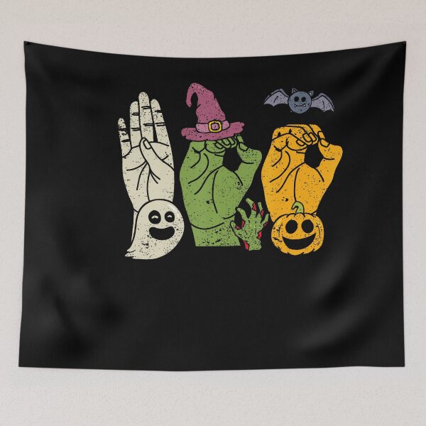 Item preview, Boo Hands ASL American Sign Language Witch Halloween designed and sold by Teansnack.