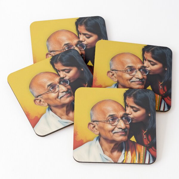 Item preview, Kiss for Ghandi designed and sold by DOXYBLUE.