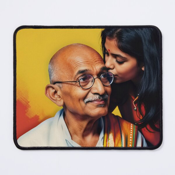Item preview, Kiss for Ghandi designed and sold by DOXYBLUE.
