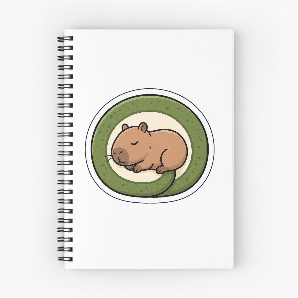 Item preview, Matcha Roll Capybara - Cozy Dessert Animal Sticker designed and sold by SimpleP.