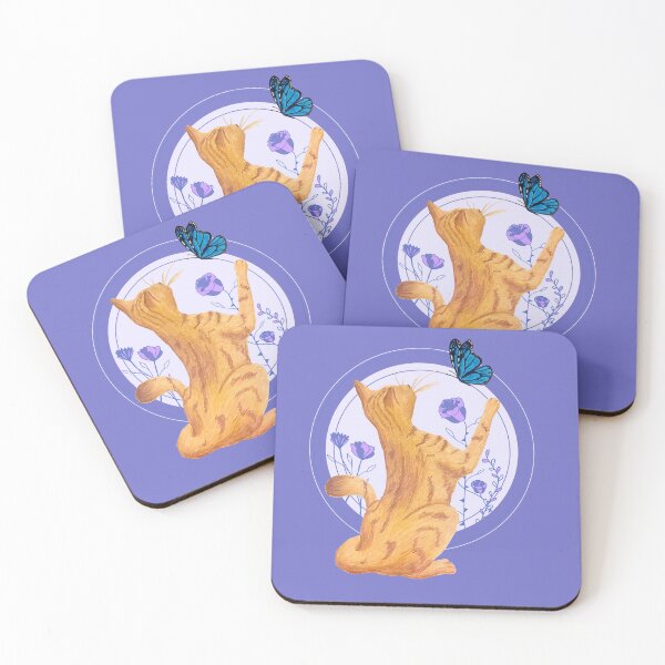 Item preview, Cat and Butterfly designed and sold by lavenderXblue.