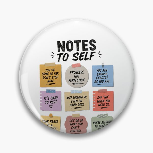 Item preview, Notes To Self Self Care Motivation Mental Health Affirmations Personal Growth designed and sold by HumansStuck12.
