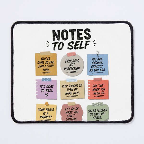 Item preview, Notes To Self Self Care Motivation Mental Health Affirmations Personal Growth designed and sold by HumansStuck12.