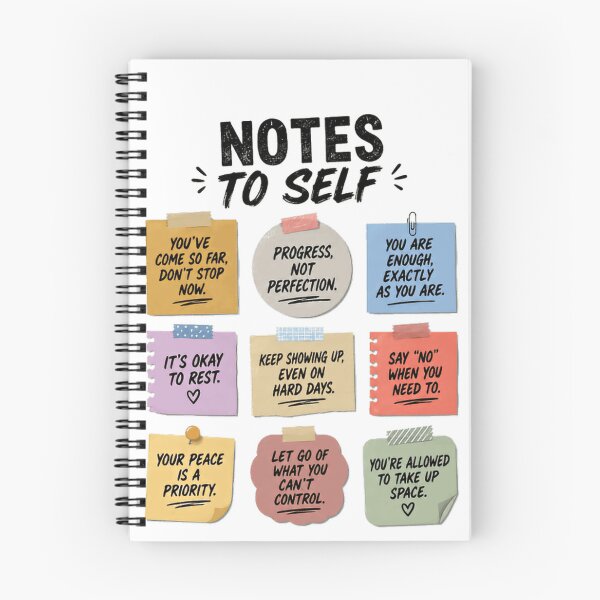 Item preview, Notes To Self Self Care Motivation Mental Health Affirmations Personal Growth designed and sold by HumansStuck12.