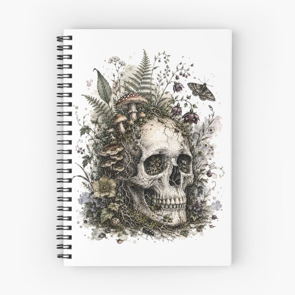 Item preview, Botanical Skull - Garden After Death designed and sold by Shadow Sprite Art.