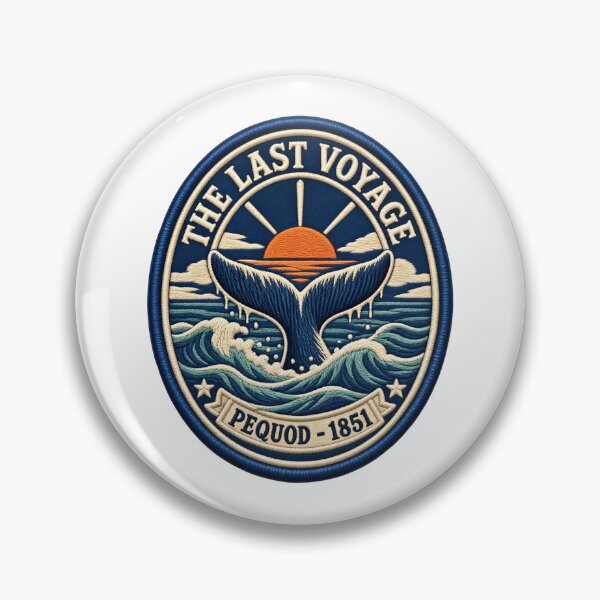 Item preview, Moby Dick: The Last Voyage Embroidered Patch designed and sold by Fenay Designs.