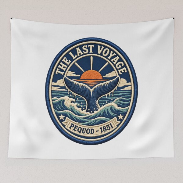 Item preview, Moby Dick: The Last Voyage Embroidered Patch designed and sold by Fenay Designs.
