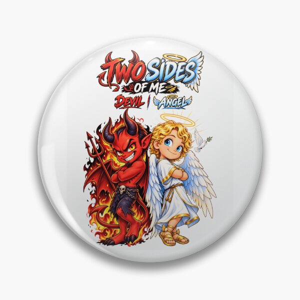 Item preview, Two Sides of Me – Angel and Devil designed and sold by ArtSpark Studio.