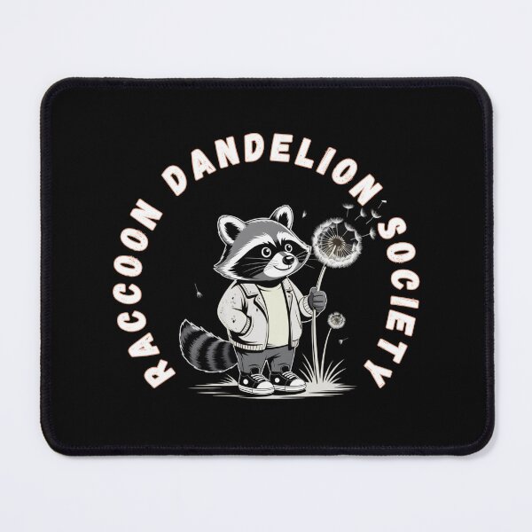 Item preview, Raccoon Dandelion Society Cute Nature Streetwear designed and sold by Creative-Sanc.