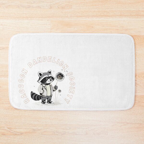 Item preview, Raccoon Dandelion Society Cute Nature Streetwear designed and sold by Creative-Sanc.